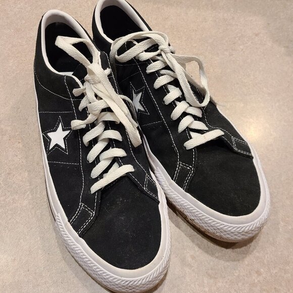 Converse One Star Pro Suede Shoes Low Top Sneakers Black 171327C Mens 11 - Picture 1 of 12